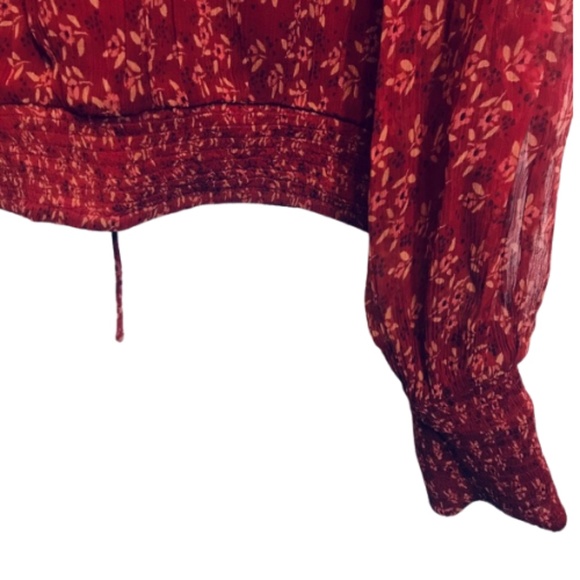 NWT Free People Roma Berry Combo Blouse Size XS - Picture 12 of 12